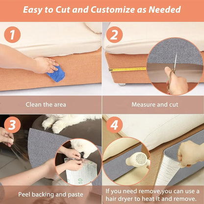 Ultimate Cat Scratching Mat - Self-Adhesive, Trimmable Carpet for Protecting Your Furniture from Scratches