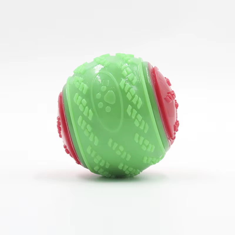 Dogs Interactive Toys Soft TPR Toys for Dog Pet Teeth Cleaning Bite Resistance Squeaky Dog Ball Toy