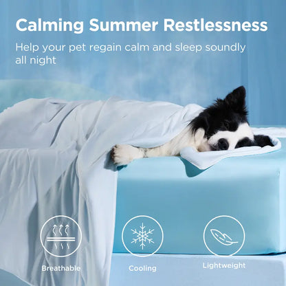 Bedsure Premium Cooling Blanket for Dogs & Cats - Lightweight, Breathable, and Machine Washable for Ultimate Comfort