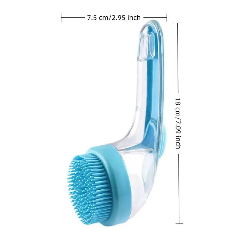 2026 Universal 2-In-1 Pet Bath Brush with Built-In Soap Dispenser - Ergonomic Design for Effortless Bathing and Grooming of Dogs & Cats