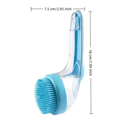 2026 Universal 2-In-1 Pet Bath Brush with Built-In Soap Dispenser - Ergonomic Design for Effortless Bathing and Grooming of Dogs & Cats