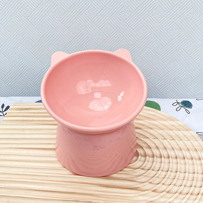 Pet Food Bowl Tilt High Bottom Neck Protector Antichoking Dog and Cat Water Bowl Antidumping Dog Feeding Supplies