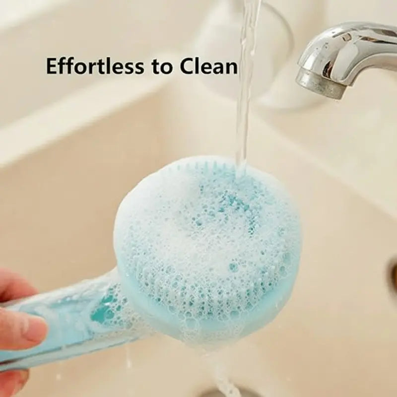 2026 Universal 2-In-1 Pet Bath Brush with Built-In Soap Dispenser - Ergonomic Design for Effortless Bathing and Grooming of Dogs & Cats